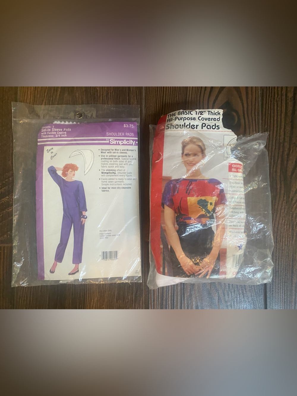 Lot of Packaged Shoulder Pads for Sewing Projects